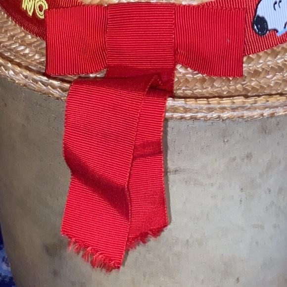 VTG 1958 Snoopy Super Beagle Straw hat. Japan. OS - Picture 6 of 10